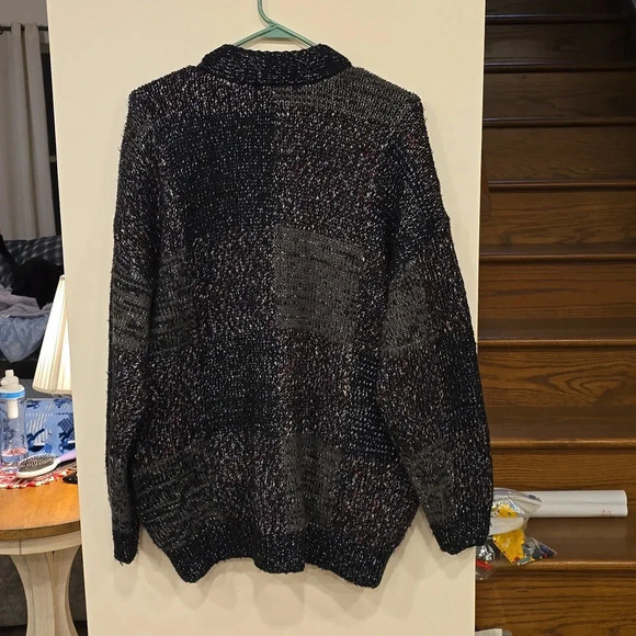 Desigual Large Mixed Pattern Cardigan Button Down - Picture 3 of 5